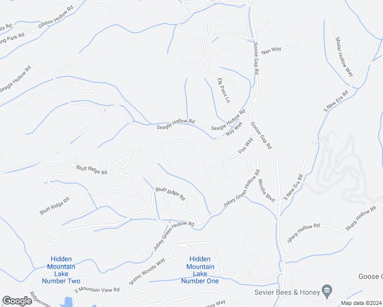 map of restaurants, bars, coffee shops, grocery stores, and more near 1603 Nicoha Boulevard in Sevierville