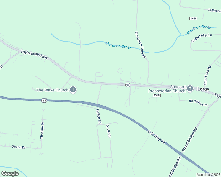 map of restaurants, bars, coffee shops, grocery stores, and more near 4017 Taylorsville Highway in Statesville