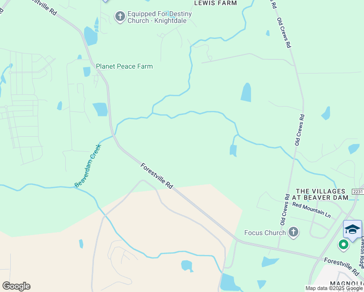 map of restaurants, bars, coffee shops, grocery stores, and more near 6601 Forestville Road in Raleigh