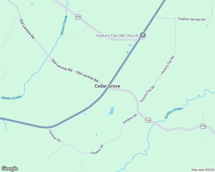 map of restaurants, bars, coffee shops, grocery stores, and more near in Cedar Grove