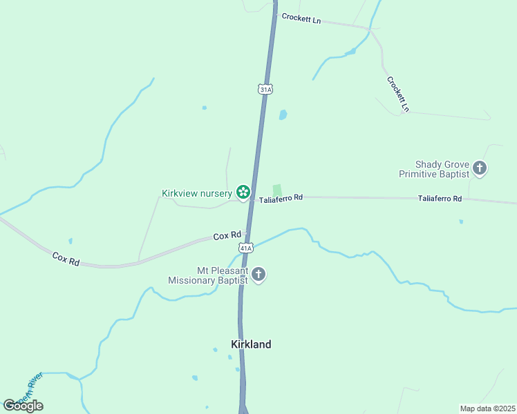 map of restaurants, bars, coffee shops, grocery stores, and more near 8407 Taliaferro Road in Eagleville