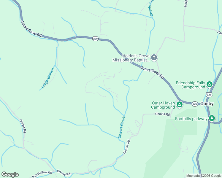 map of restaurants, bars, coffee shops, grocery stores, and more near 414 Gold Road in Cosby