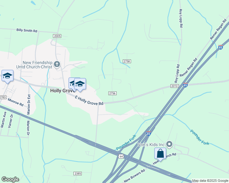 map of restaurants, bars, coffee shops, grocery stores, and more near 182 Arland Drive in Lexington