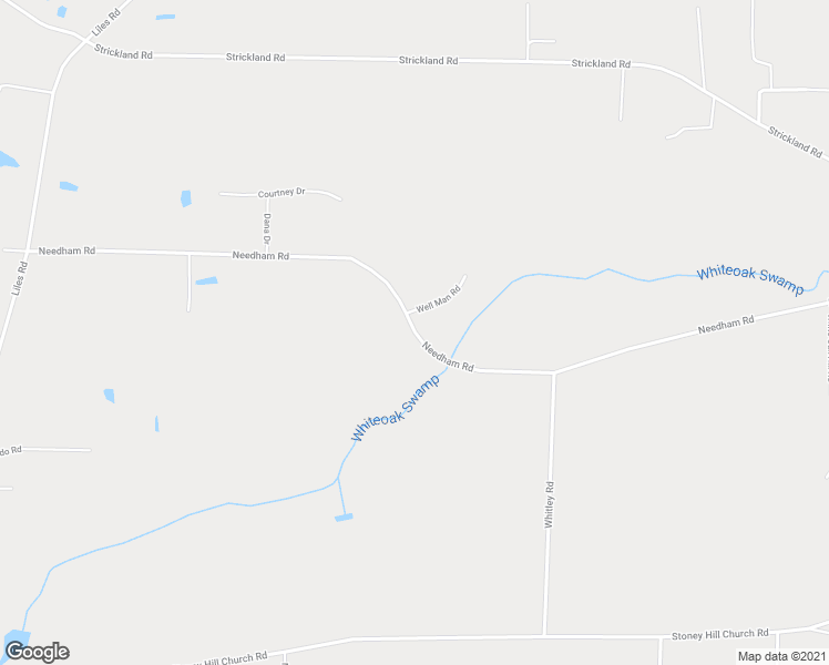 map of restaurants, bars, coffee shops, grocery stores, and more near 4475 Needham Road in Bailey