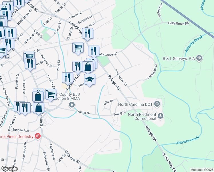 map of restaurants, bars, coffee shops, grocery stores, and more near 100 London Court in Lexington