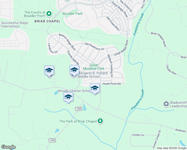 map of restaurants, bars, coffee shops, grocery stores, and more near 182 Quarter Gate Trace in Chapel Hill