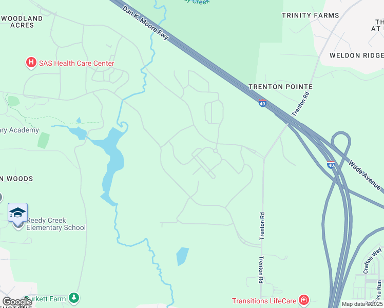 map of restaurants, bars, coffee shops, grocery stores, and more near 820 SAS Campus Drive in Cary