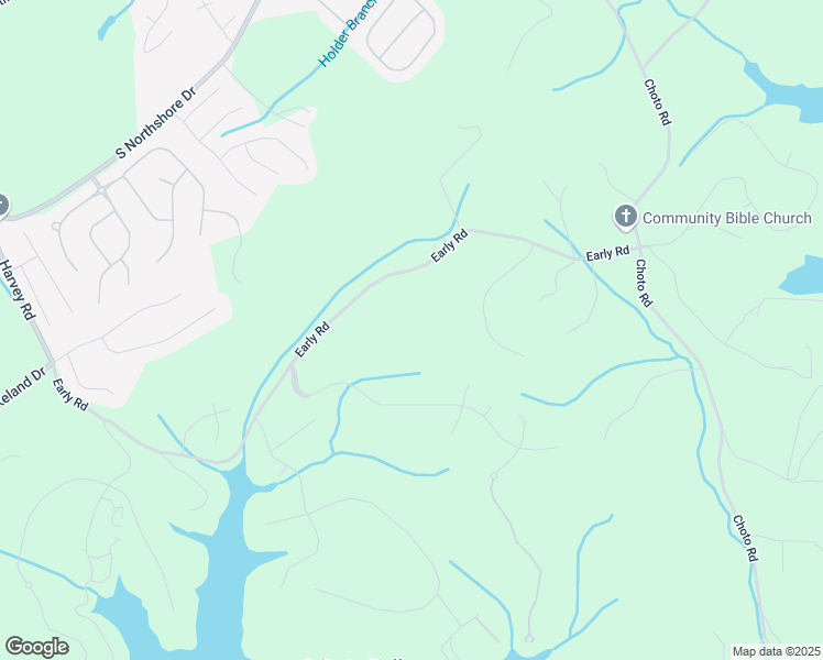 map of restaurants, bars, coffee shops, grocery stores, and more near 12500 Early Road in Knoxville