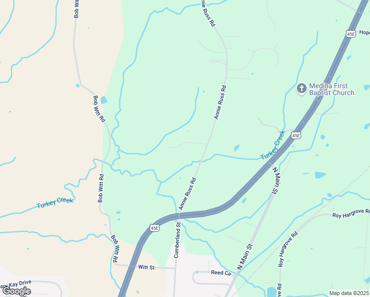 map of restaurants, bars, coffee shops, grocery stores, and more near 11 Walter Kee Drive in Medina