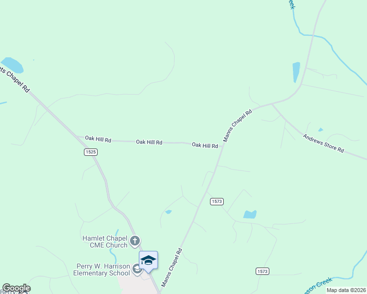 map of restaurants, bars, coffee shops, grocery stores, and more near 197 Oak Hill Road in Pittsboro