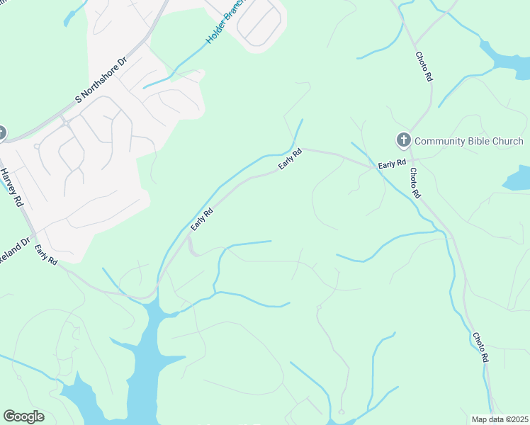 map of restaurants, bars, coffee shops, grocery stores, and more near 12500 Early Road in Knoxville