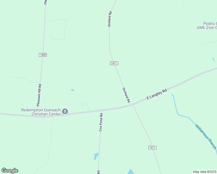 map of restaurants, bars, coffee shops, grocery stores, and more near 8125 East Langley Road in Elm City