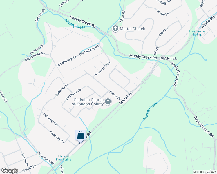 map of restaurants, bars, coffee shops, grocery stores, and more near 750 Foster Drive in Lenoir City
