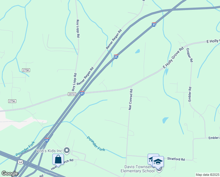 map of restaurants, bars, coffee shops, grocery stores, and more near 3295 East Holly Grove Road in Lexington
