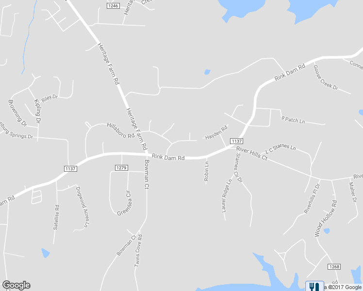 map of restaurants, bars, coffee shops, grocery stores, and more near 136 Sherwood Drive in Township of Taylorsville