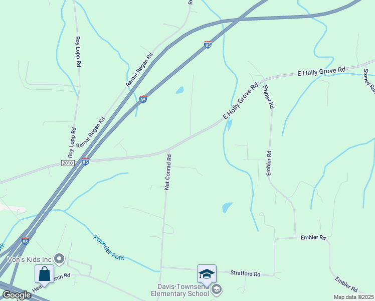 map of restaurants, bars, coffee shops, grocery stores, and more near 3570 East Holly Grove Road in Lexington