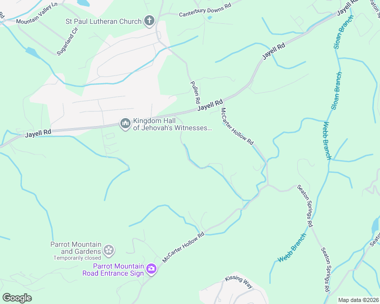 map of restaurants, bars, coffee shops, grocery stores, and more near 1356 Jayell Road in Sevierville