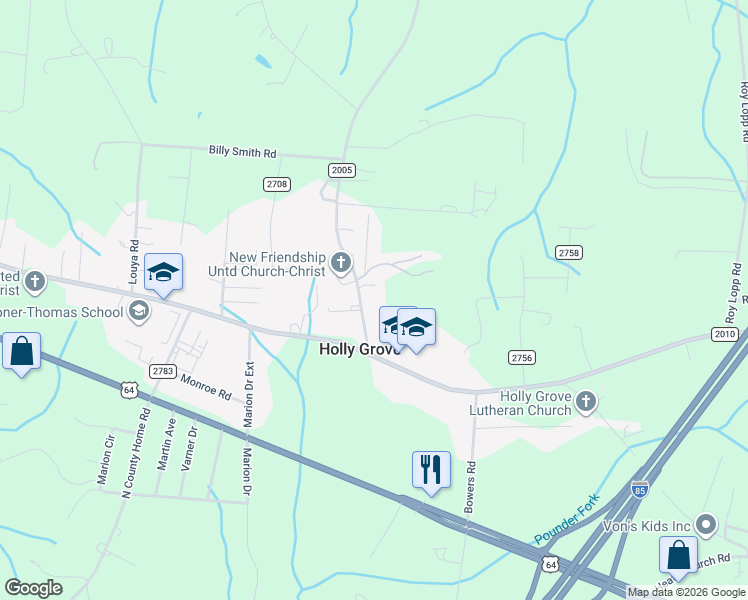 map of restaurants, bars, coffee shops, grocery stores, and more near 247 Turner Road in Lexington
