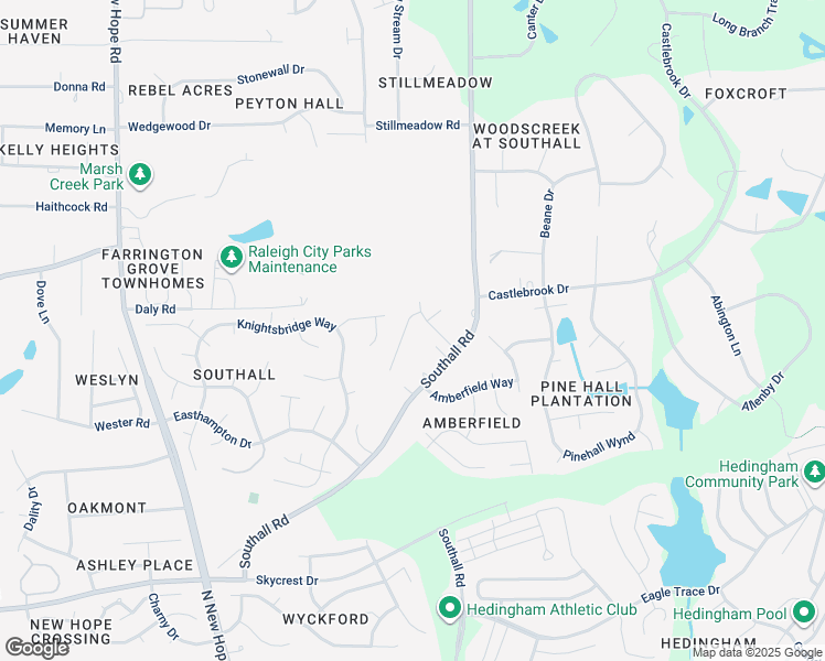 map of restaurants, bars, coffee shops, grocery stores, and more near 3040 Bethwicke Court in Raleigh