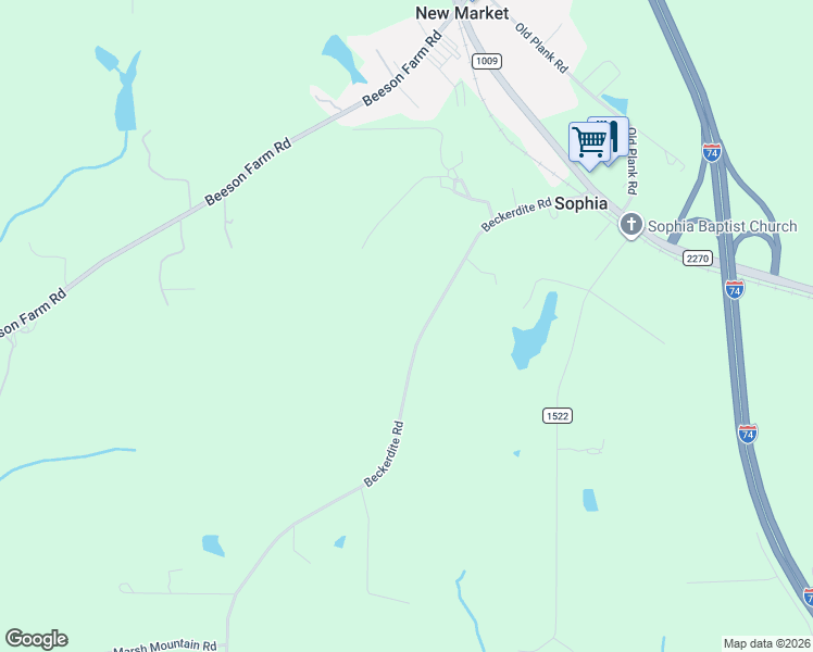 map of restaurants, bars, coffee shops, grocery stores, and more near 2140 Beckerdite Road in Sophia