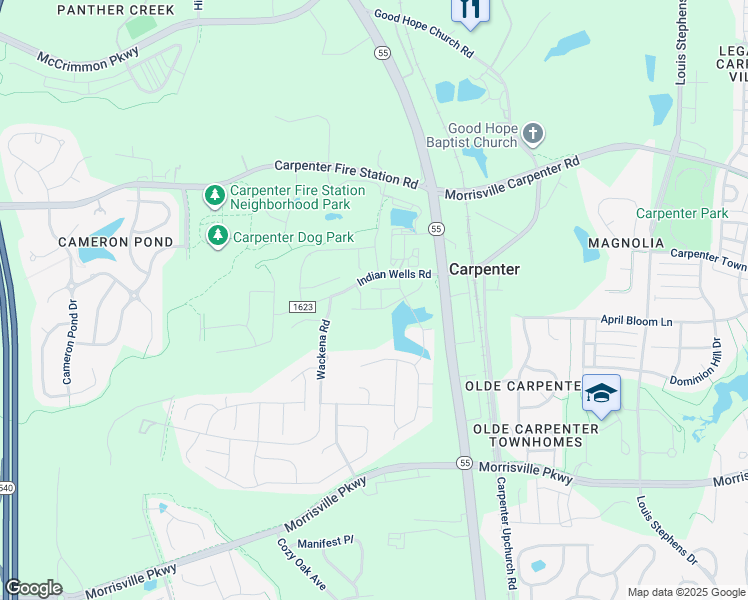 map of restaurants, bars, coffee shops, grocery stores, and more near 726 Chelsea Grove Drive in Cary