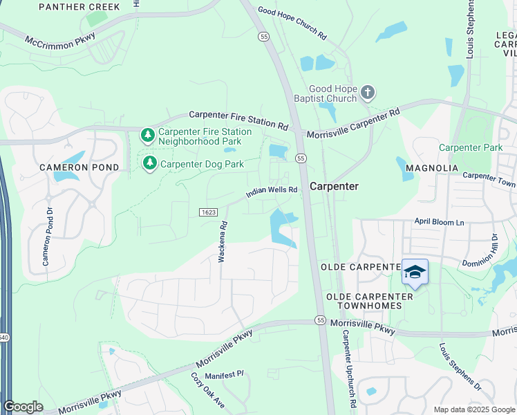 map of restaurants, bars, coffee shops, grocery stores, and more near 726 Chelsea Grove Drive in Cary