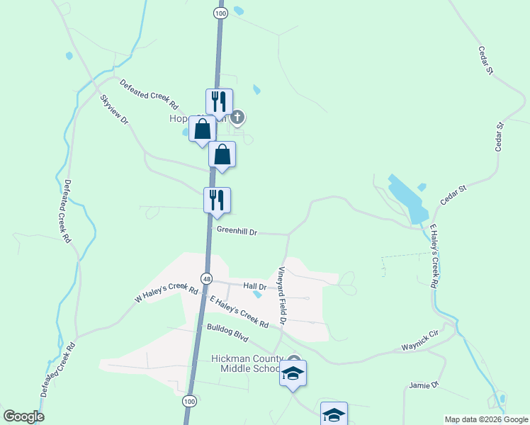 map of restaurants, bars, coffee shops, grocery stores, and more near 3015 Greenhill Drive in Centerville