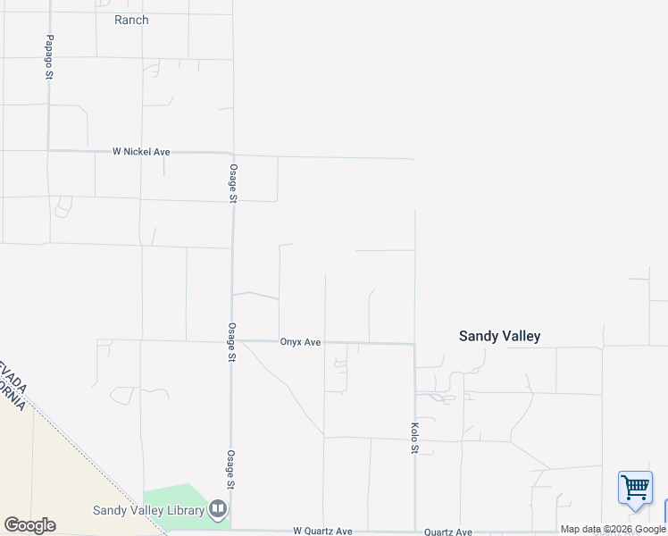 map of restaurants, bars, coffee shops, grocery stores, and more near 720 Omaha Street in Sandy Valley