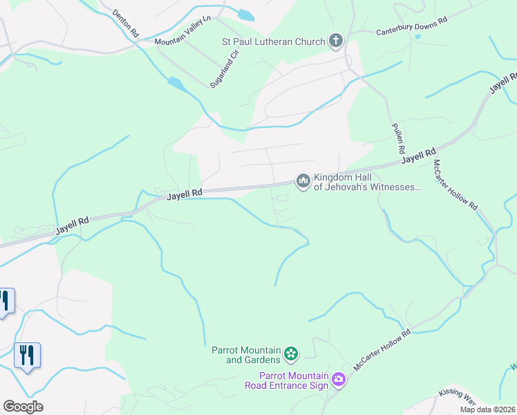 map of restaurants, bars, coffee shops, grocery stores, and more near 2020 Roberts Ct in Sevierville