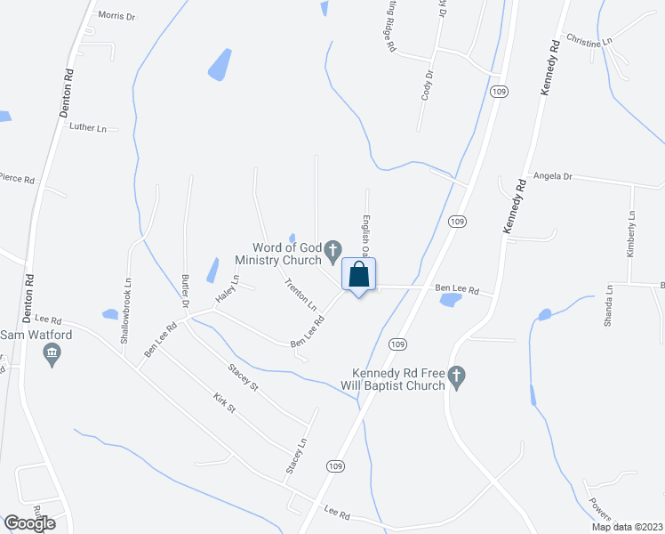 map of restaurants, bars, coffee shops, grocery stores, and more near 200 Evergreen Lane in Thomasville