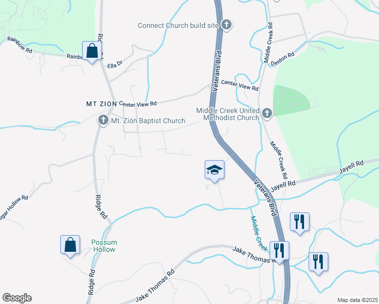 map of restaurants, bars, coffee shops, grocery stores, and more near 1739 Bohanan Drive in Pigeon Forge