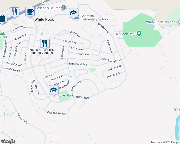 map of restaurants, bars, coffee shops, grocery stores, and more near 482 Brighton Drive in White Rock
