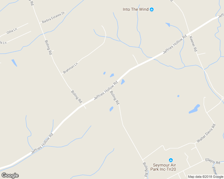 map of restaurants, bars, coffee shops, grocery stores, and more near 1583 Jeffries Hollow Road in Seymour