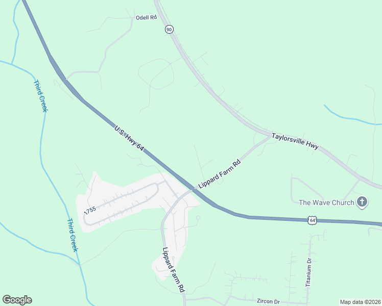 map of restaurants, bars, coffee shops, grocery stores, and more near 137 Proust Road in Statesville