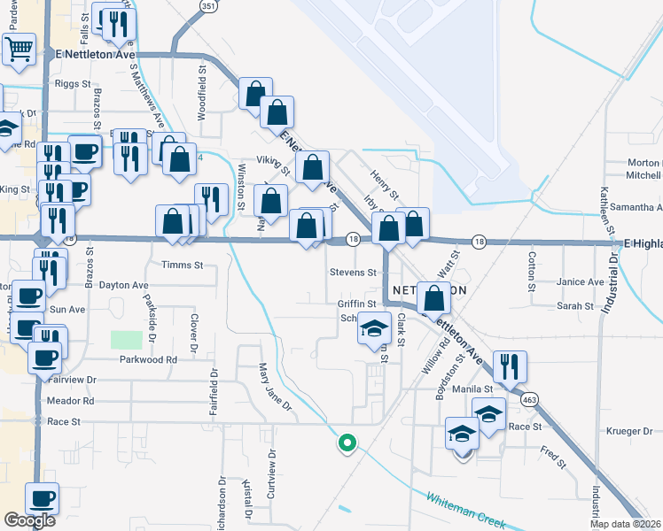 map of restaurants, bars, coffee shops, grocery stores, and more near 2009 Cain St in Jonesboro