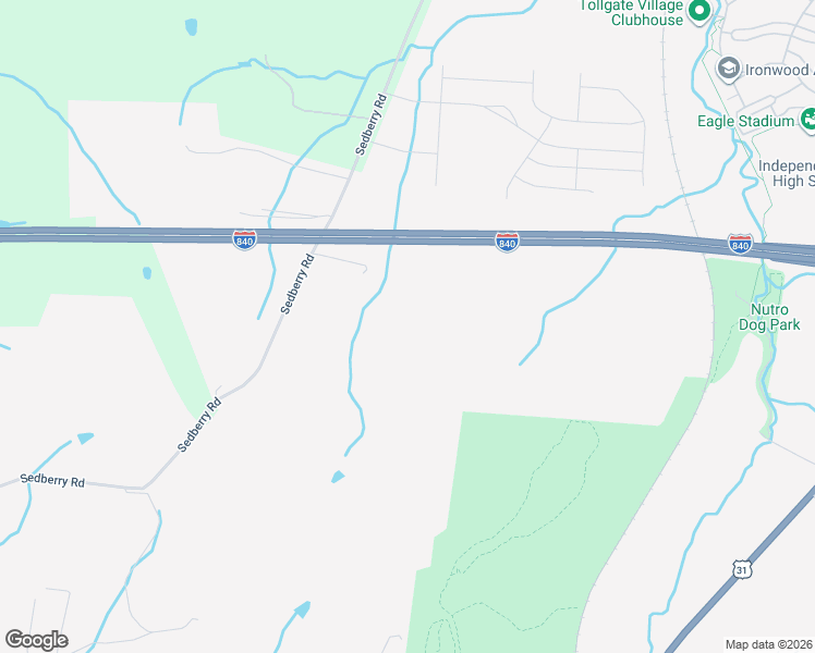 map of restaurants, bars, coffee shops, grocery stores, and more near 1844 Sedberry Road in Franklin