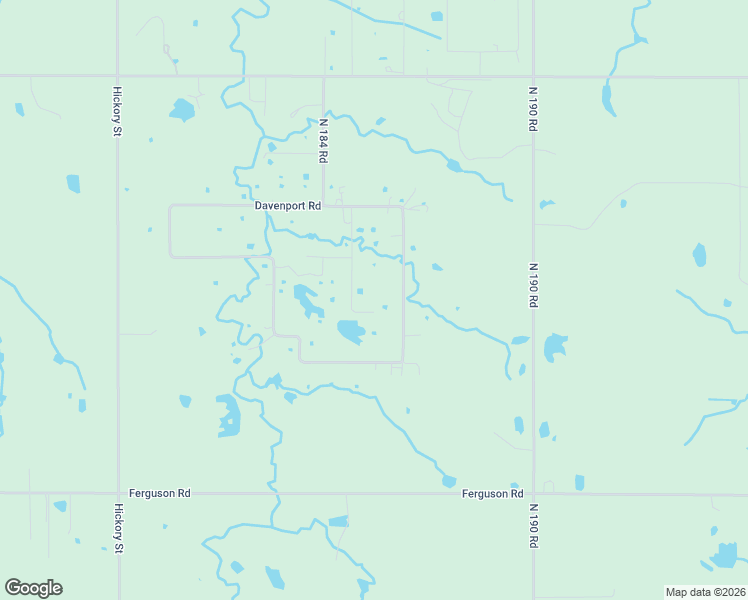 map of restaurants, bars, coffee shops, grocery stores, and more near 2540 North 185 Road in Mounds