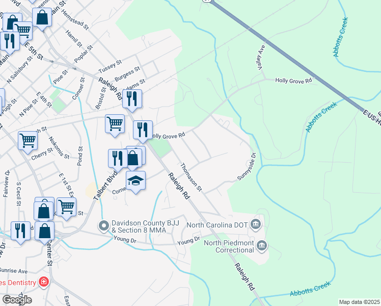map of restaurants, bars, coffee shops, grocery stores, and more near 1013 Century Street in Lexington