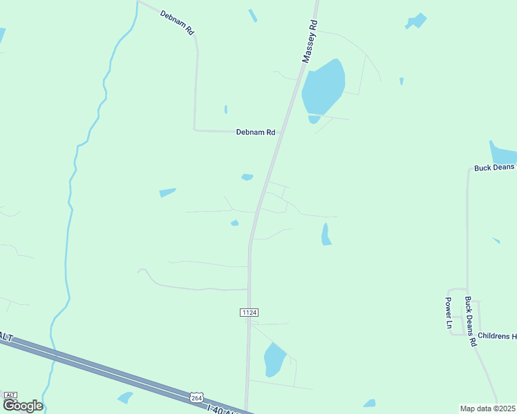 map of restaurants, bars, coffee shops, grocery stores, and more near Massey Road in Zebulon