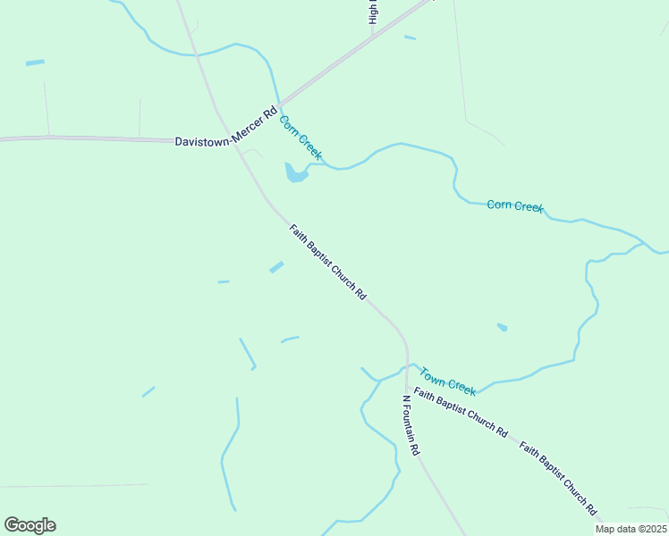 map of restaurants, bars, coffee shops, grocery stores, and more near Faith Baptist Church Road in Pinetops