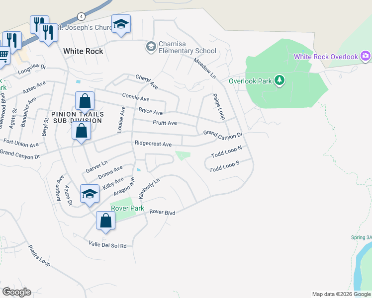 map of restaurants, bars, coffee shops, grocery stores, and more near 482 Brighton Drive in White Rock