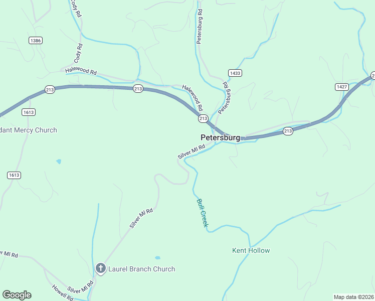 map of restaurants, bars, coffee shops, grocery stores, and more near 2301 Silvers Mill Road in Marshall