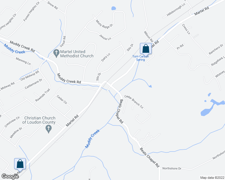 map of restaurants, bars, coffee shops, grocery stores, and more near 232 Beals Chapel Road in Lenoir City