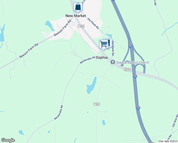 map of restaurants, bars, coffee shops, grocery stores, and more near 1860 Meadow Lake Lane in Sophia