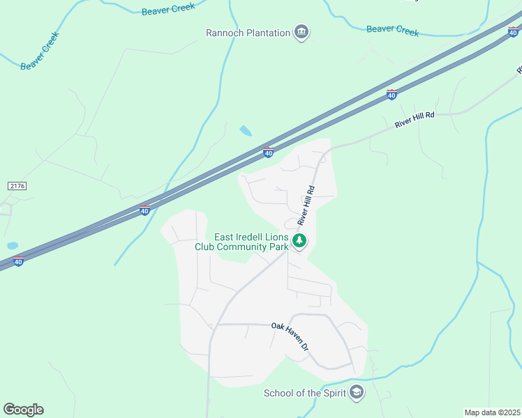map of restaurants, bars, coffee shops, grocery stores, and more near 119 Sweetwater Drive in Statesville