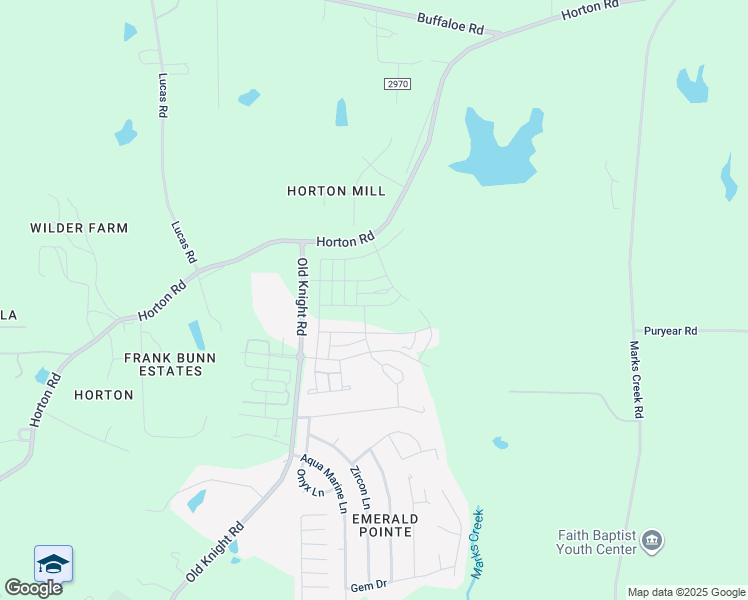 map of restaurants, bars, coffee shops, grocery stores, and more near 549 Lemon Daisy Lane in Knightdale