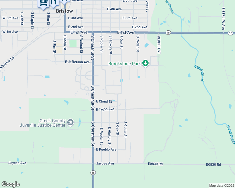 map of restaurants, bars, coffee shops, grocery stores, and more near 511 East Wood Place in Bristow