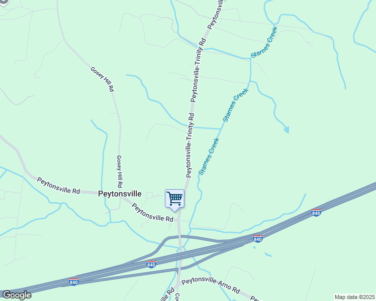 map of restaurants, bars, coffee shops, grocery stores, and more near 4366 Peytonsville-Trinity Road in Franklin