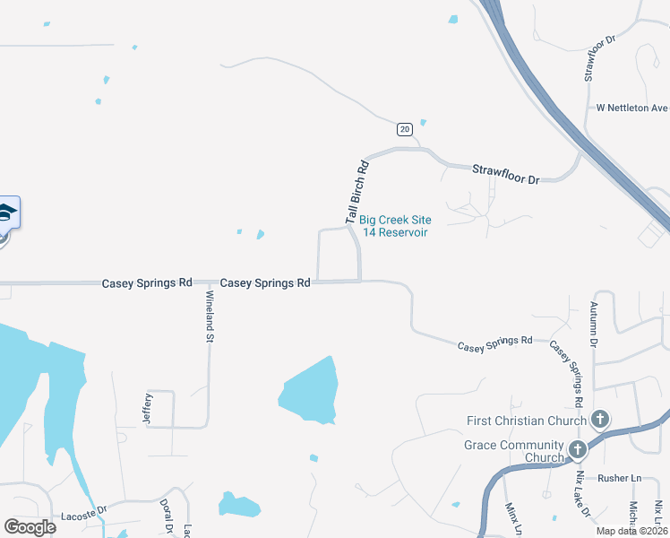 map of restaurants, bars, coffee shops, grocery stores, and more near 3208 Casey Springs Rd in Jonesboro