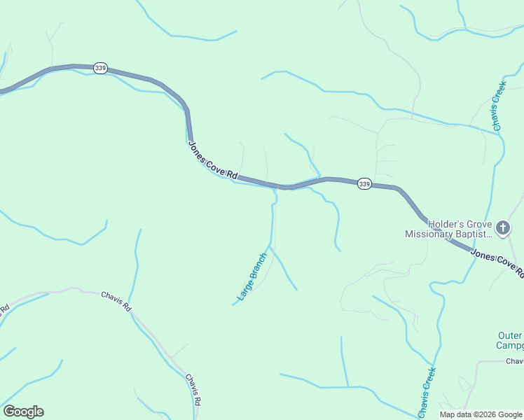 map of restaurants, bars, coffee shops, grocery stores, and more near 5194 Jones Cove Road in Cosby